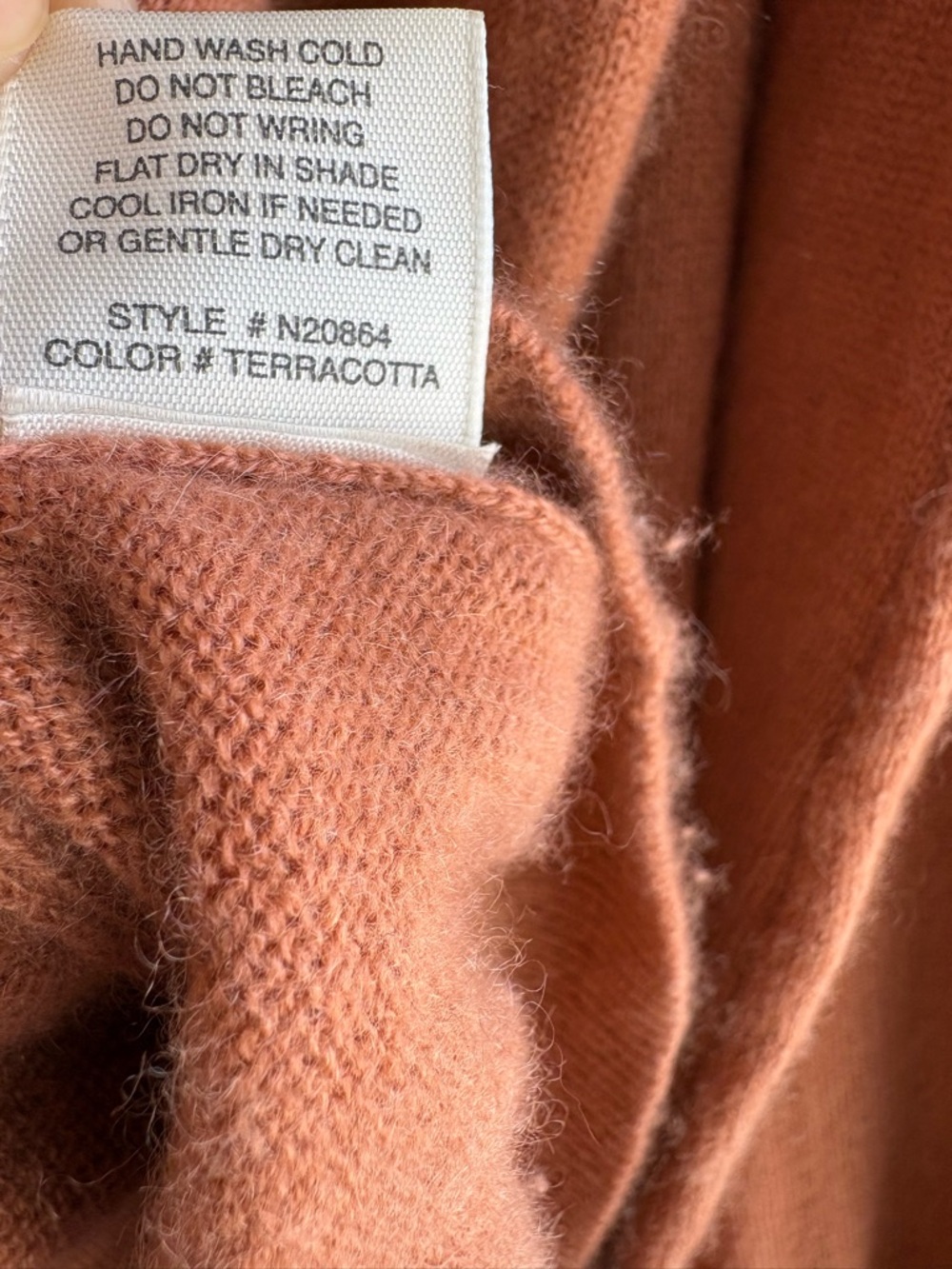 NakedCashmere Rust Sweater with Ribbed Neckline - Picture 6 of 12